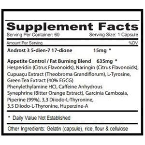 Picture of LADY LEAN Supplement Facts