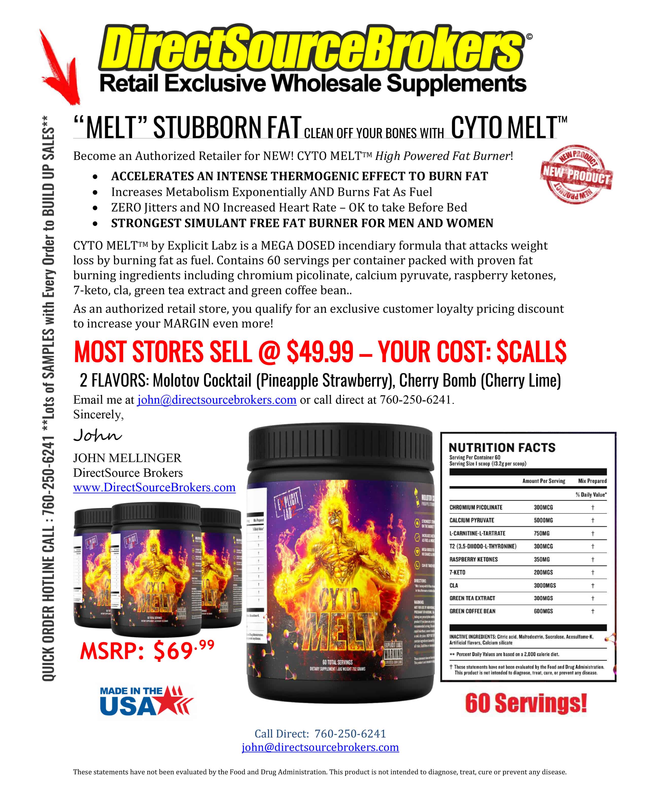 Buy CYTO MELT Wholesale for your Supplement Store