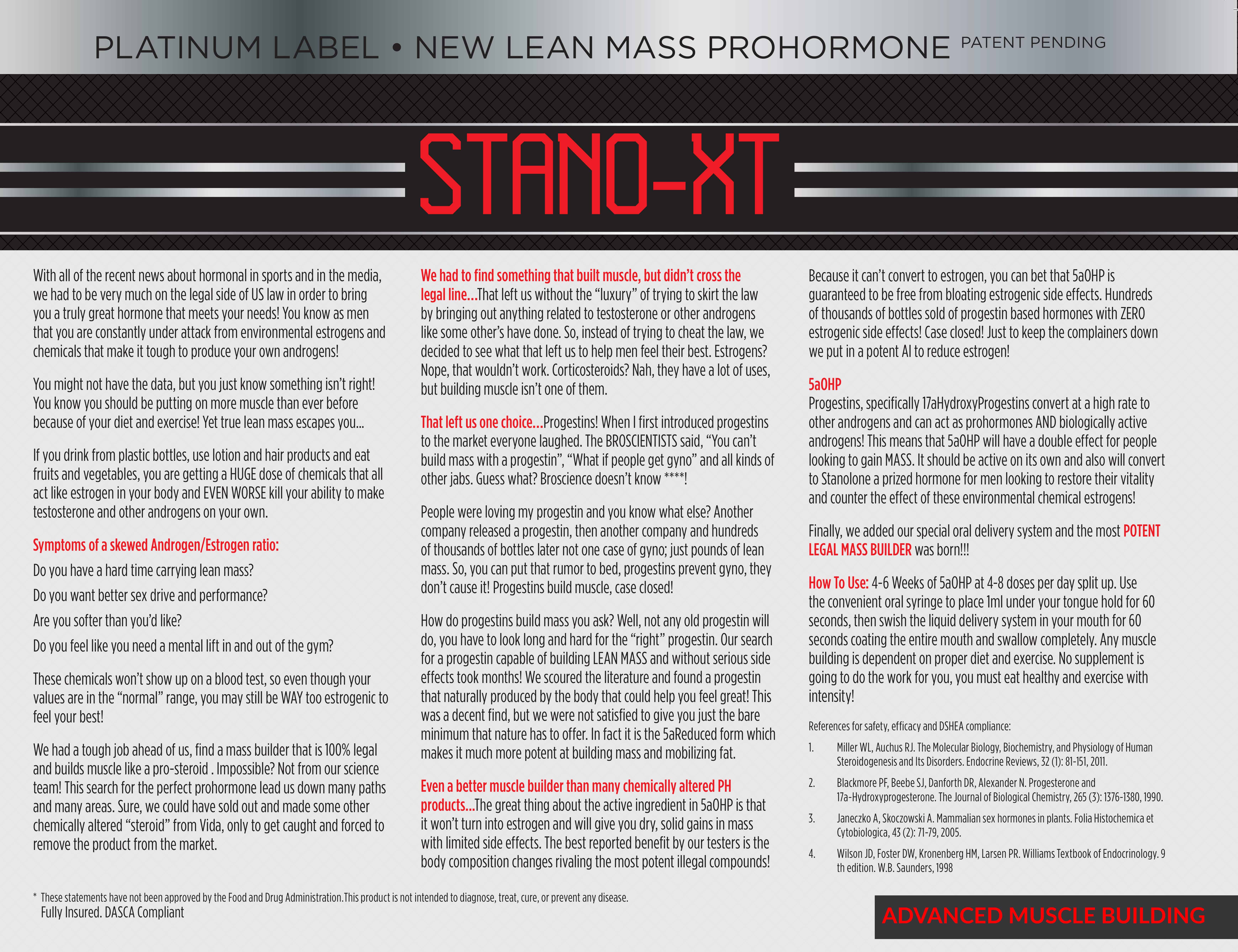 STANO-XT by SOTO Supplements