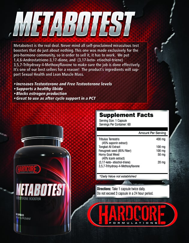 Picture of METABOTEST by Hardcore Formulations