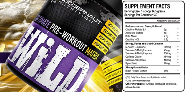 Wild Ultimate Pre-Workout Matrix - Juggernaut Nutrition