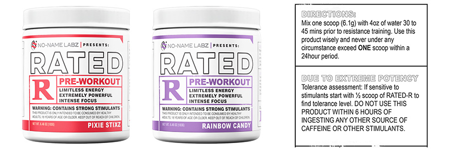 NO-NAME LABZ RATED R PRE-WORKOUT